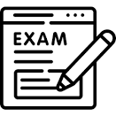 An icon representing an exam page