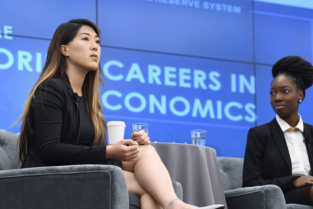 Students at the Federal Reserve Board's October 2018 Exploring Careers in Economic Meeting.