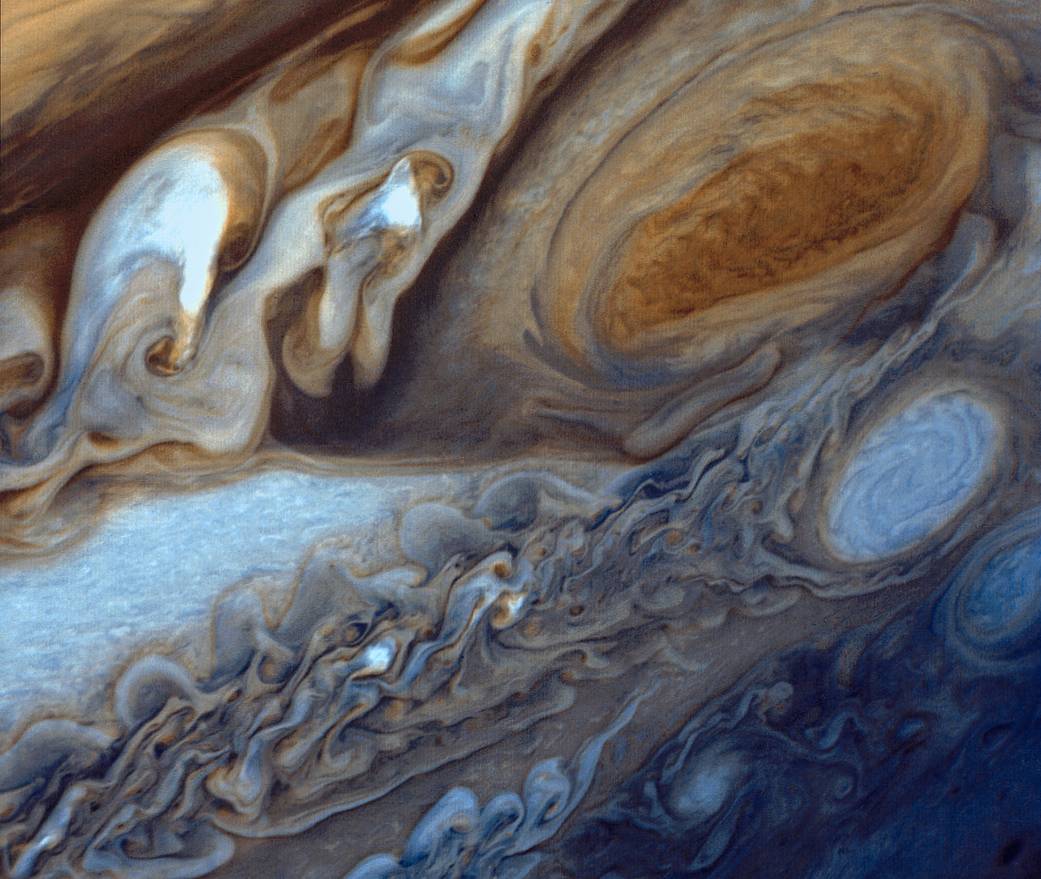 Voyager's View of Jupiter's Great Red Spot by Image Credit: NASA/JPL